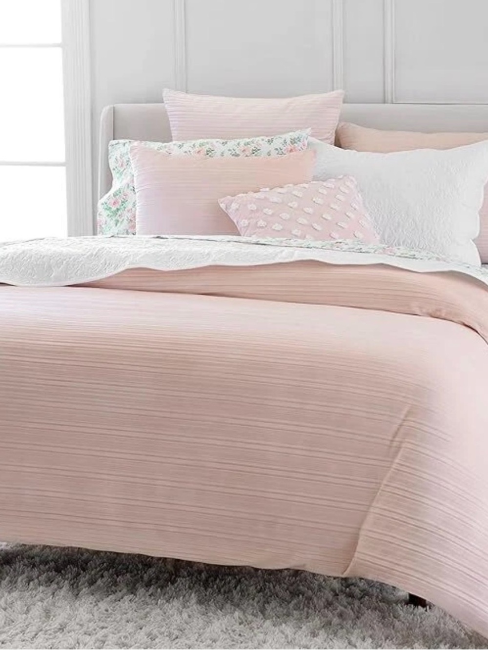 3Pc Martha Stewart Duvet Cover Set 1 Duvet Cover 2 Pillow Shams Queen or King